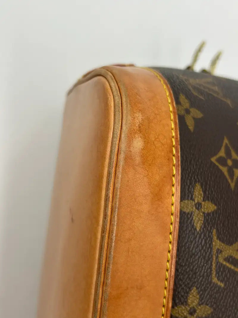 Louis Vuitton Alma Monogram Canvas, Brown, Canvas, Handbag
