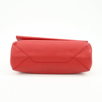 Louis Vuitton Lockme II Leather, Red, Leather, Shoulder Bag