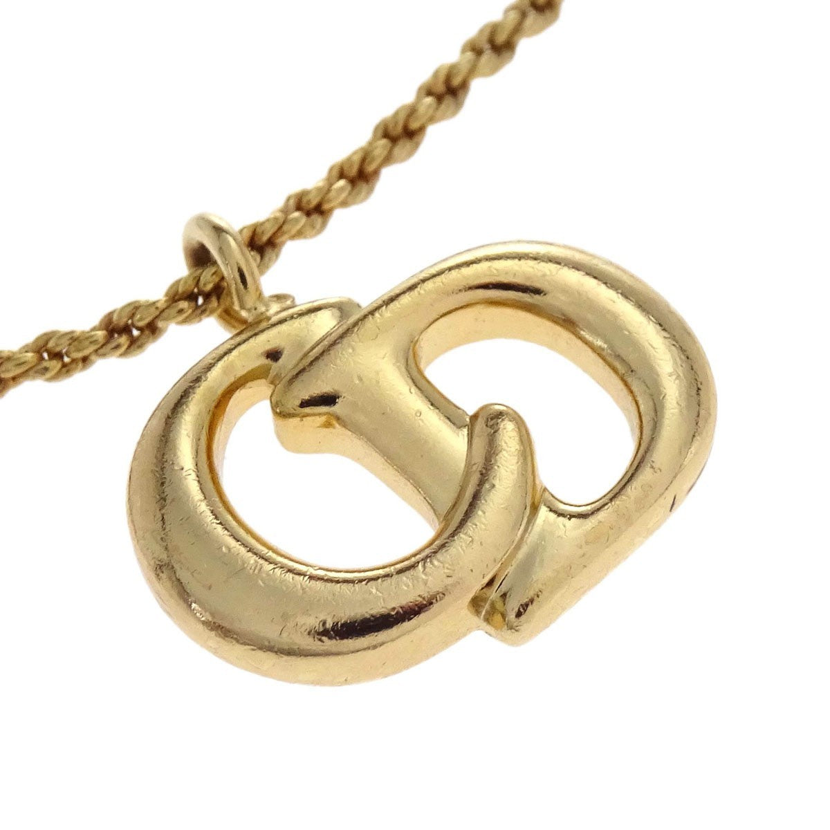 Christian Dior CD Pendant Gold-plated, Gold, Gold Plated, Necklace