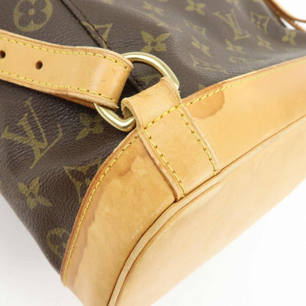 Louis Vuitton Vintage Montsouris Monogram Canvas, Brown, Canvas, Backpack