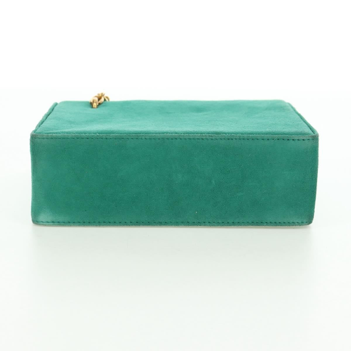 Christian Dior Shoulder Suede, Green, Suede, Shoulder Bag
