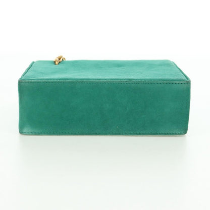 Christian Dior Shoulder Suede, Green, Suede, Shoulder Bag