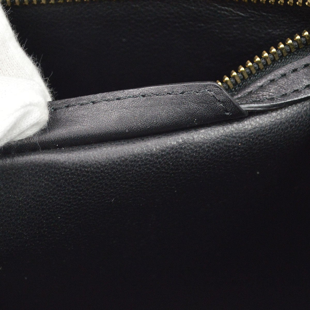 Celine Tricolor Luggage Leather, Beige, Leather, Handbag