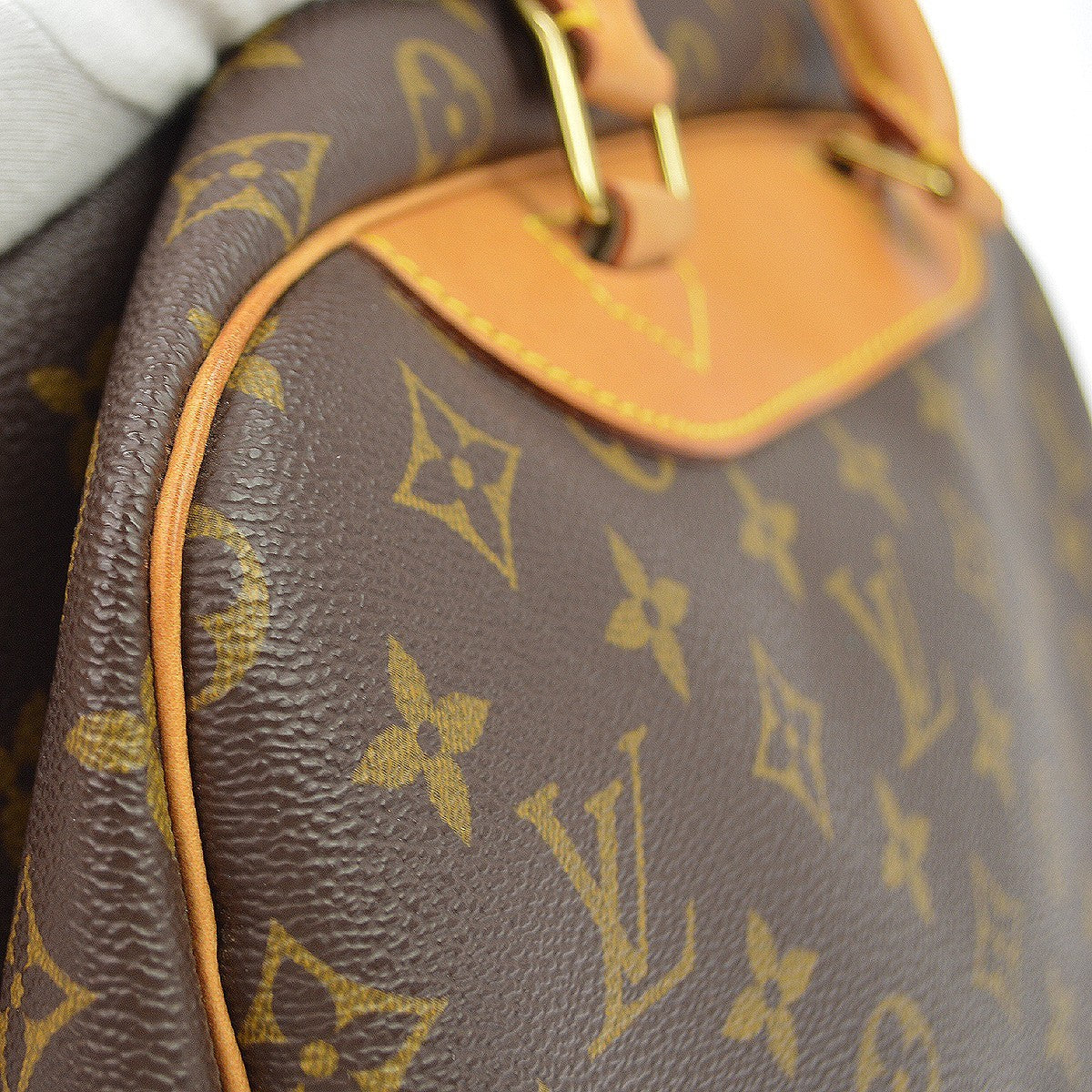 Louis Vuitton Deauville Monogram Canvas, Brown, Canvas, Handbag