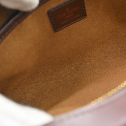 Louis Vuitton Pochette Saint Louis Damier Ebene, Brown, Canvas, Clutch
