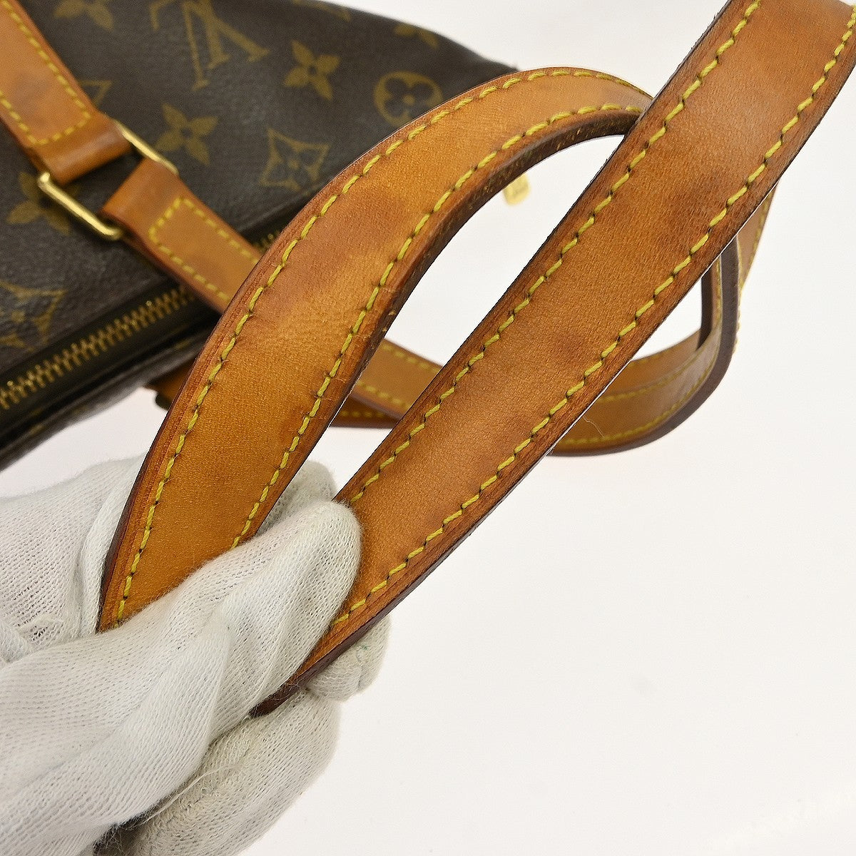 Louis Vuitton Cabas Mezzo Monogram Canvas, Brown, Canvas, Shoulder Bag
