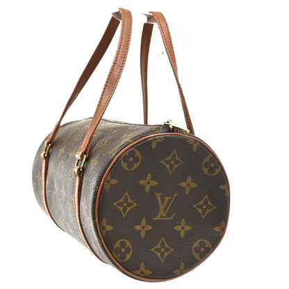 Louis Vuitton Papillon Monogram Canvas, Brown, Leather, Handbag