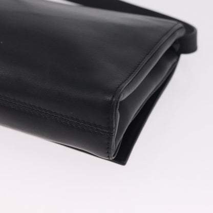 Celine Shoulder Leather, Black, Leather, Shoulder Bag