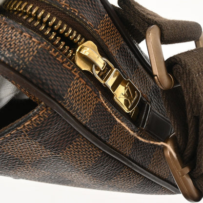 Louis Vuitton Brooklyn Bum Damier Ebene, Brown, Canvas, Clutch