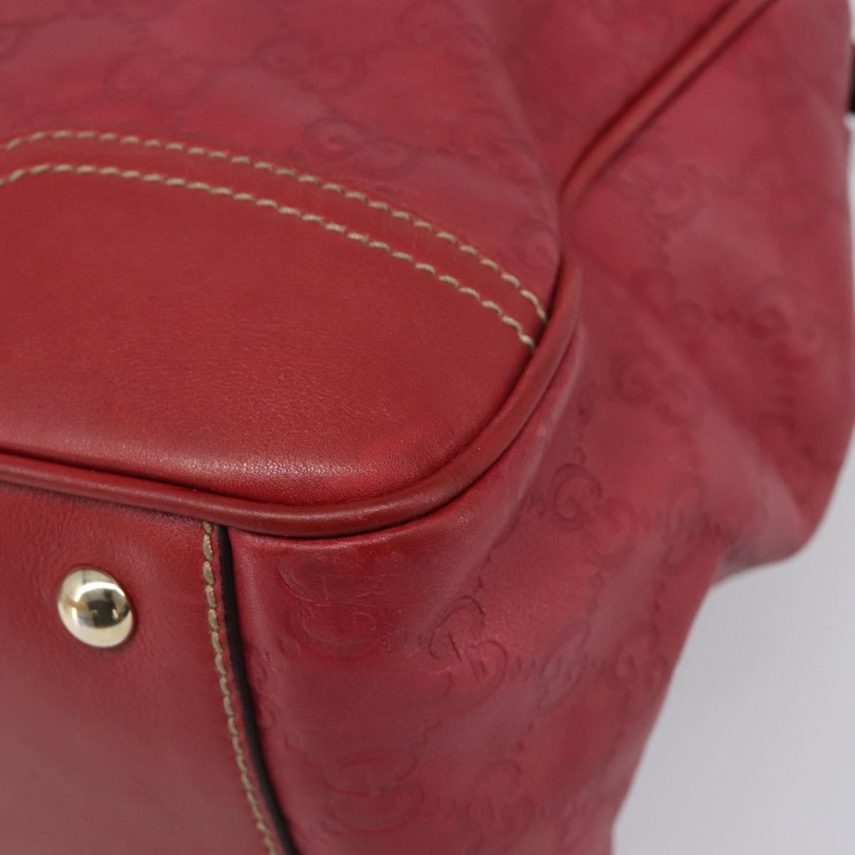 Gucci Princy Boston Guccissima Leather, Red, Leather, Handbag