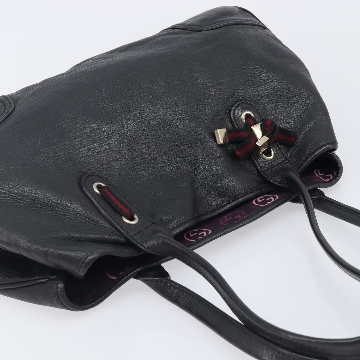 Gucci Princy Leather, Black, Leather, Tote Bag