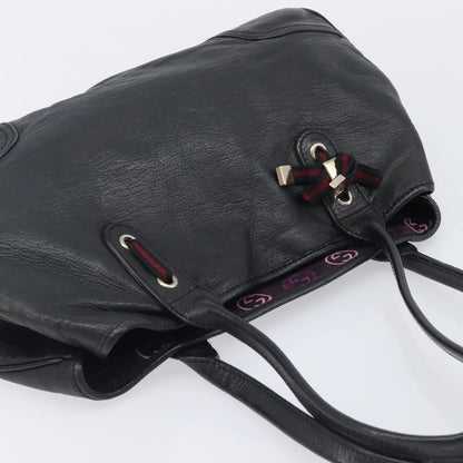 Gucci Princy Leather, Black, Leather, Tote Bag