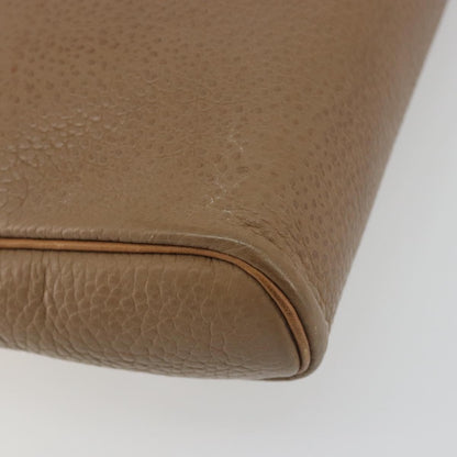 Christian Dior Vintage CD Logo Leather, Beige, Leather, Shoulder Bag