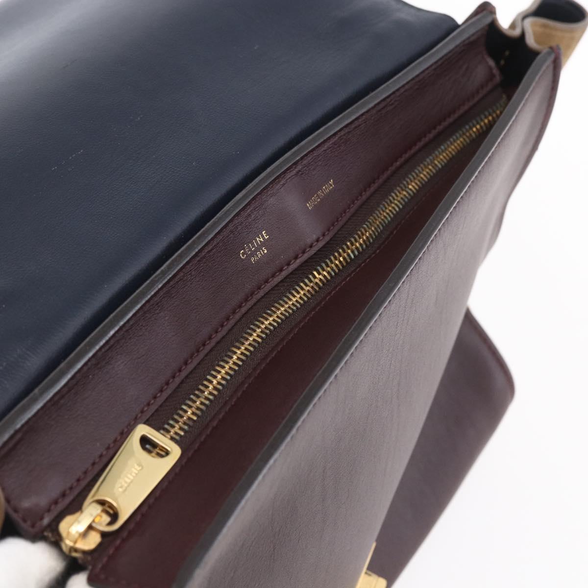 Celine Tricolor Trapeze Bag Leather, MULTICOLOUR, LEATHER, Handbag