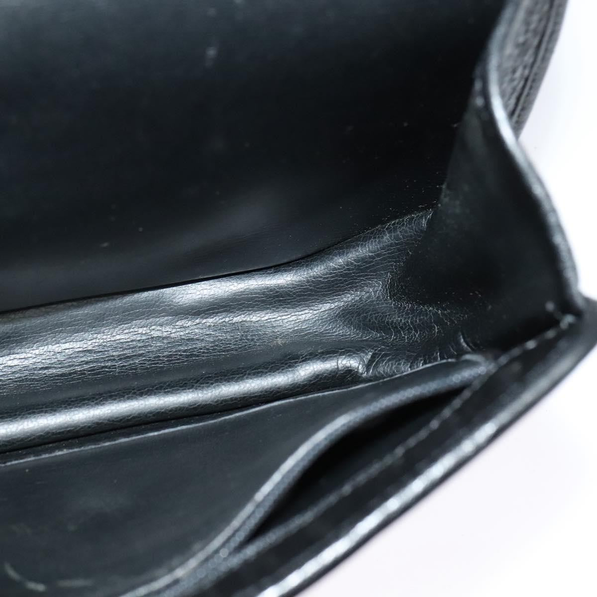 Christian Dior Vintage CD Flap Leather, Black, Leather, Shoulder Bag
