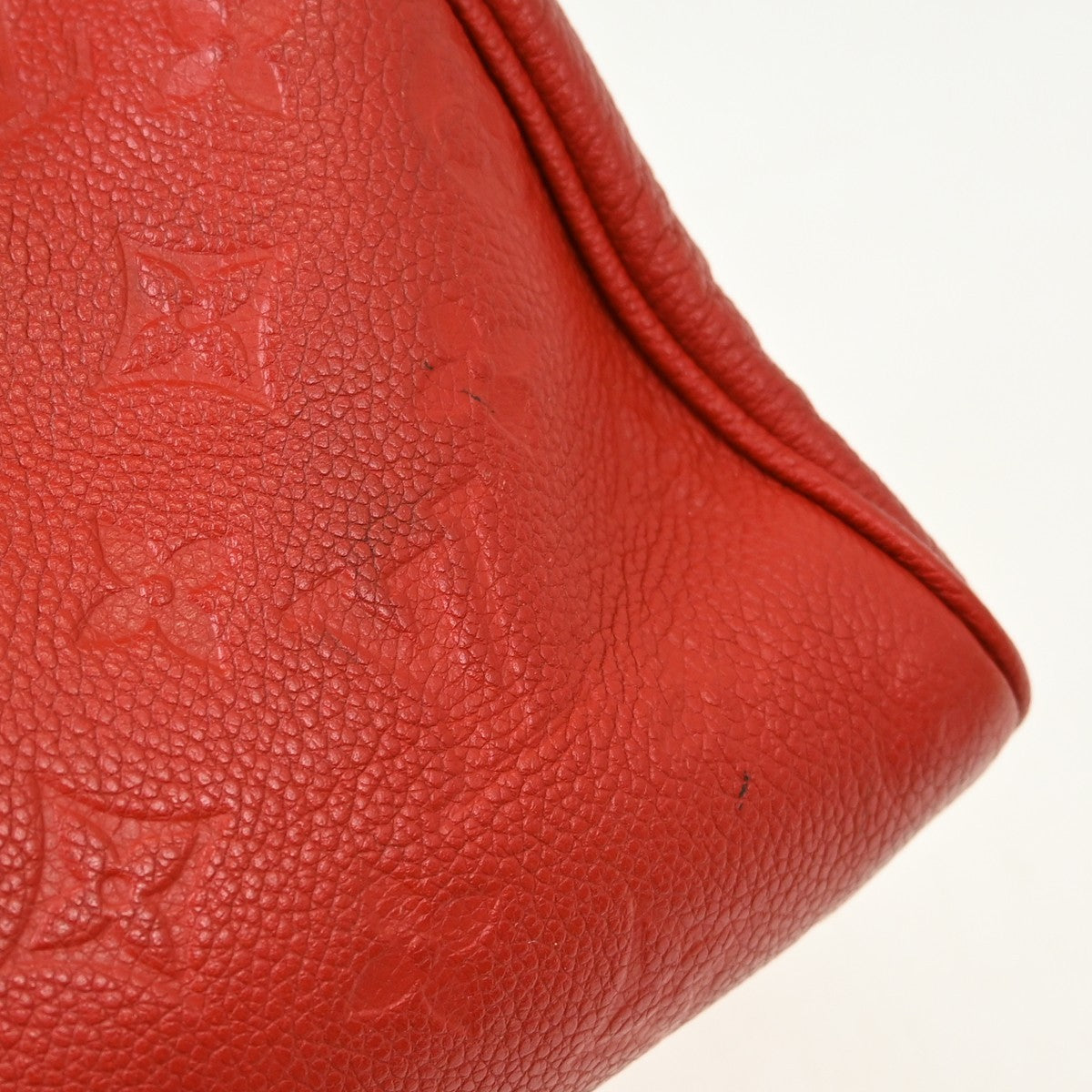Louis Vuitton Speedy Bandouliere NM Monogram Empreinte Leather, Red, Leather, Handbag