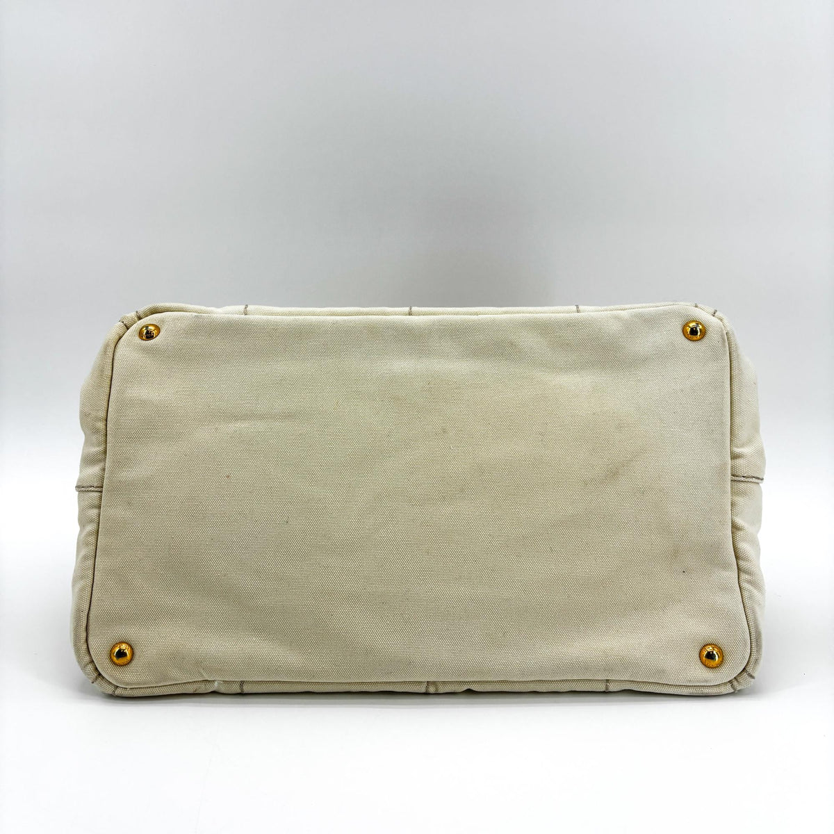 Prada Canapa Canvas, Beige, Canvas, Tote Bag