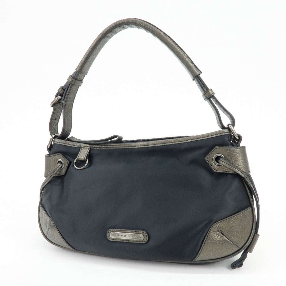 Burberry Shoulder Bag Leather, Black, Nylon, Shoulder Bag