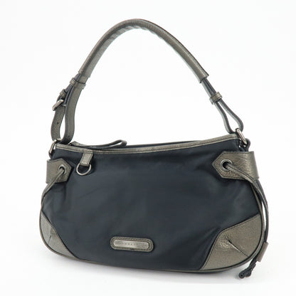 Burberry Shoulder Bag Leather, Black, Nylon, Shoulder Bag