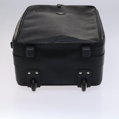 Prada Expandable Front Zip Boston Tessuto, Black, Leather, Travel Bag