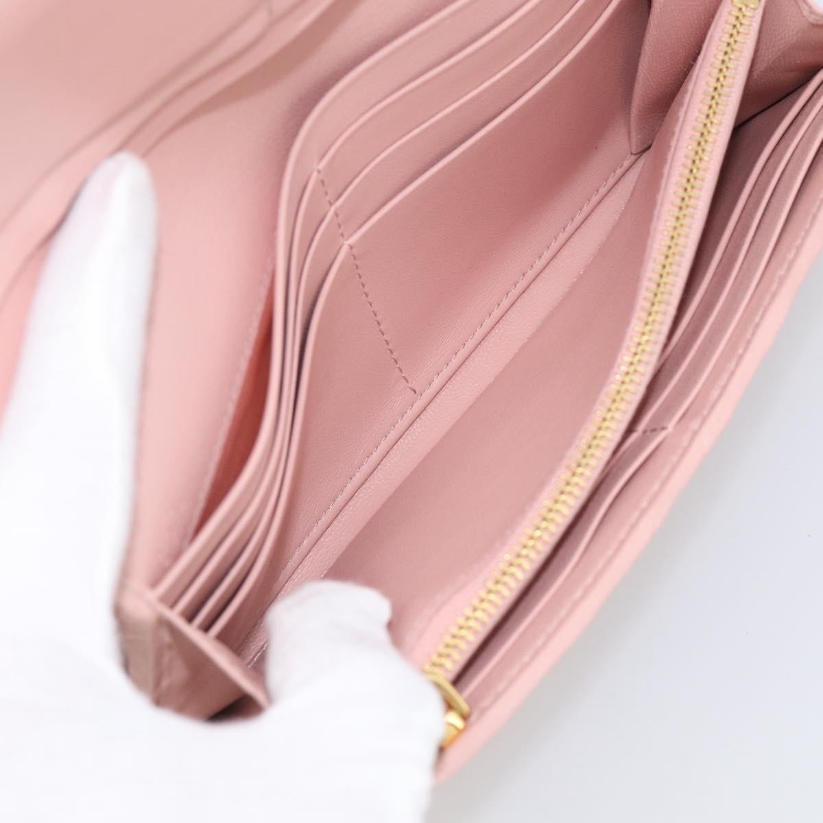 Miu Miu Matelasse Leather, Pink, Leather, Wallet