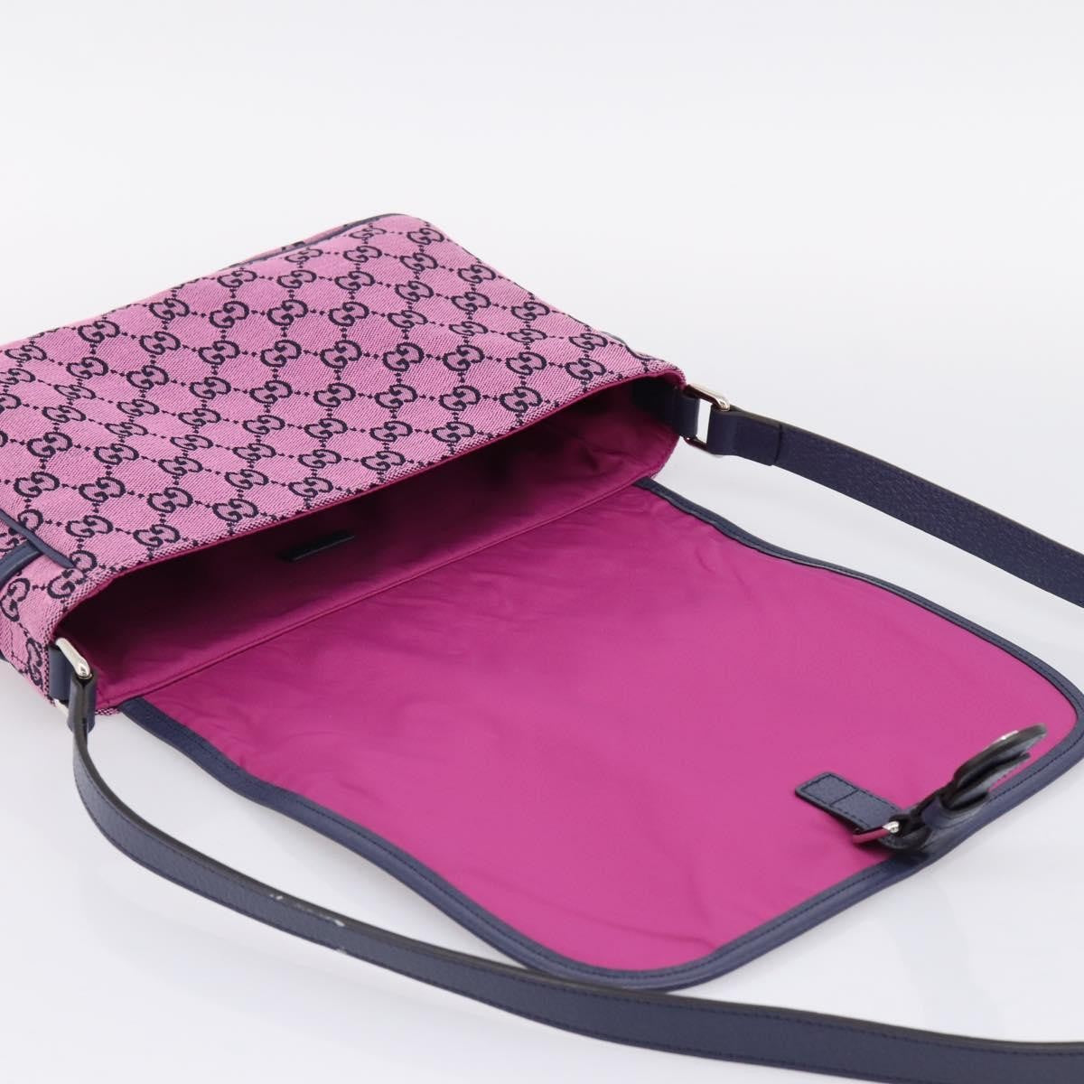 Gucci Children's Messenger GG Canvas, Pink, Canvas, Handbag