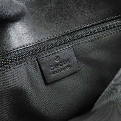 Gucci Tote GG Canvas and Leather, Black, Canvas, Tote Bag
