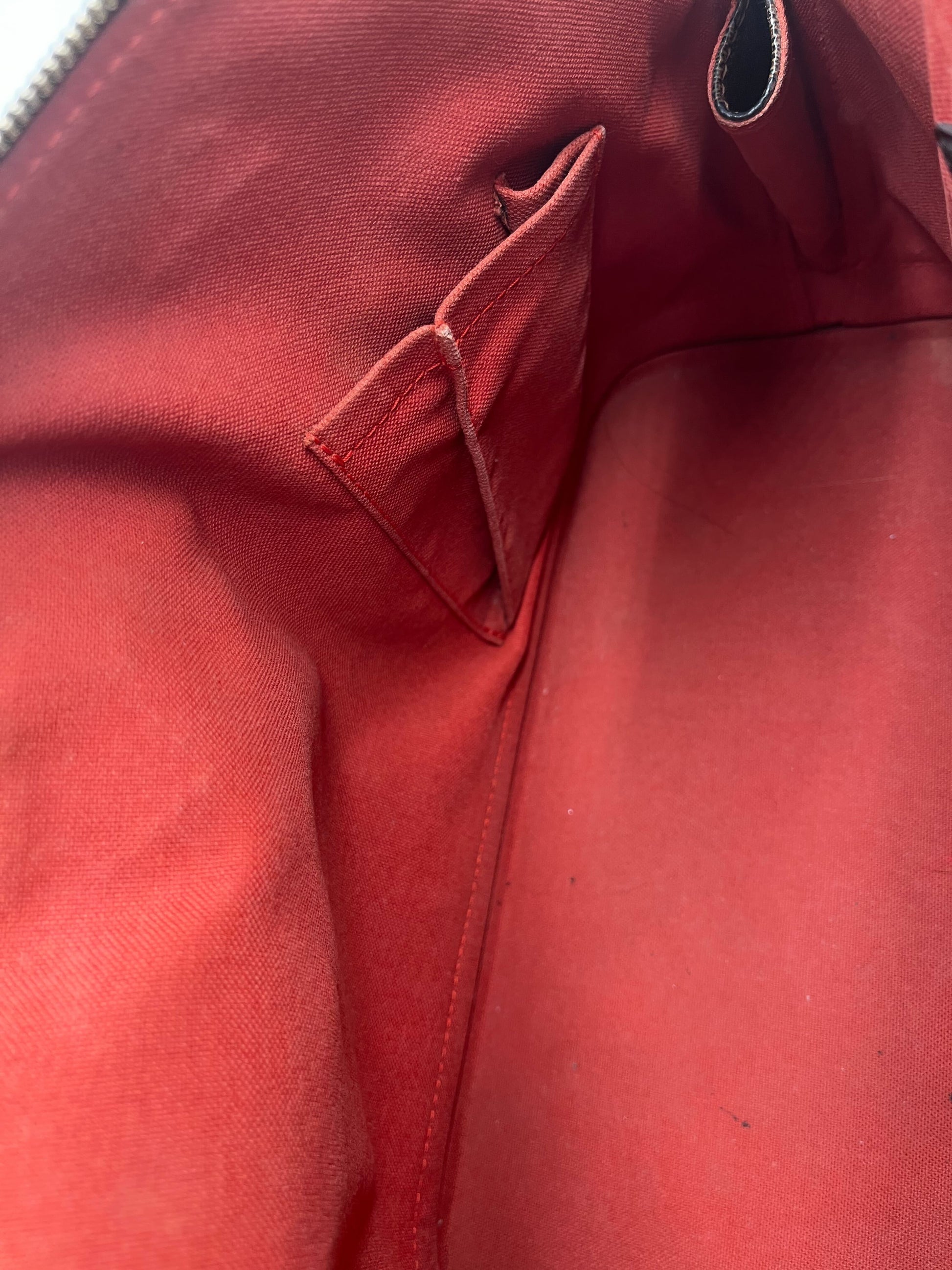 Louis Vuitton Vintage Alma Handbag Damier, BROWN, CANVAS, Handbag