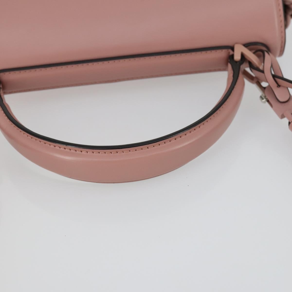 Salvatore Ferragamo Boxyz Top Handle Woven Leather, Pink, Leather, Handbag