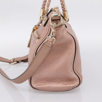 Gucci Bella Convertible Top Handle Leather, Pink, Leather, Handbag