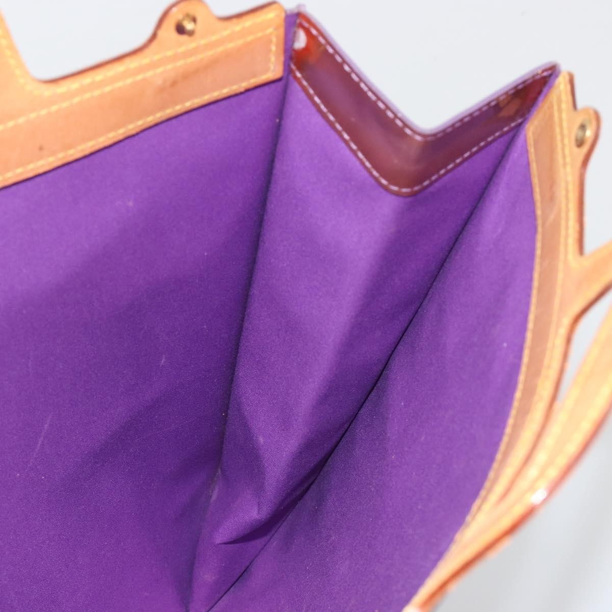 Louis Vuitton Stanton Monogram Vernis, Purple, Patent Leather, Tote Bag