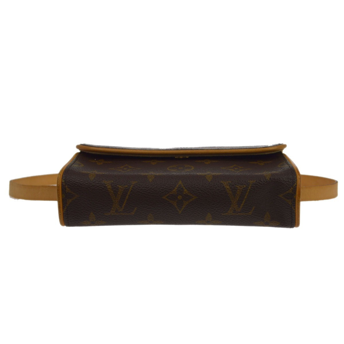 Louis Vuitton Florentine Pochette Canvas, Brown, Canvas, Clutch