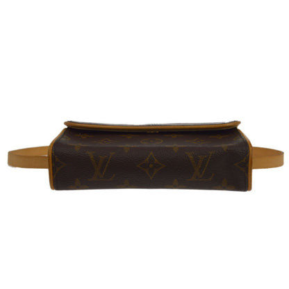 Louis Vuitton Florentine Pochette Canvas, Brown, Canvas, Clutch