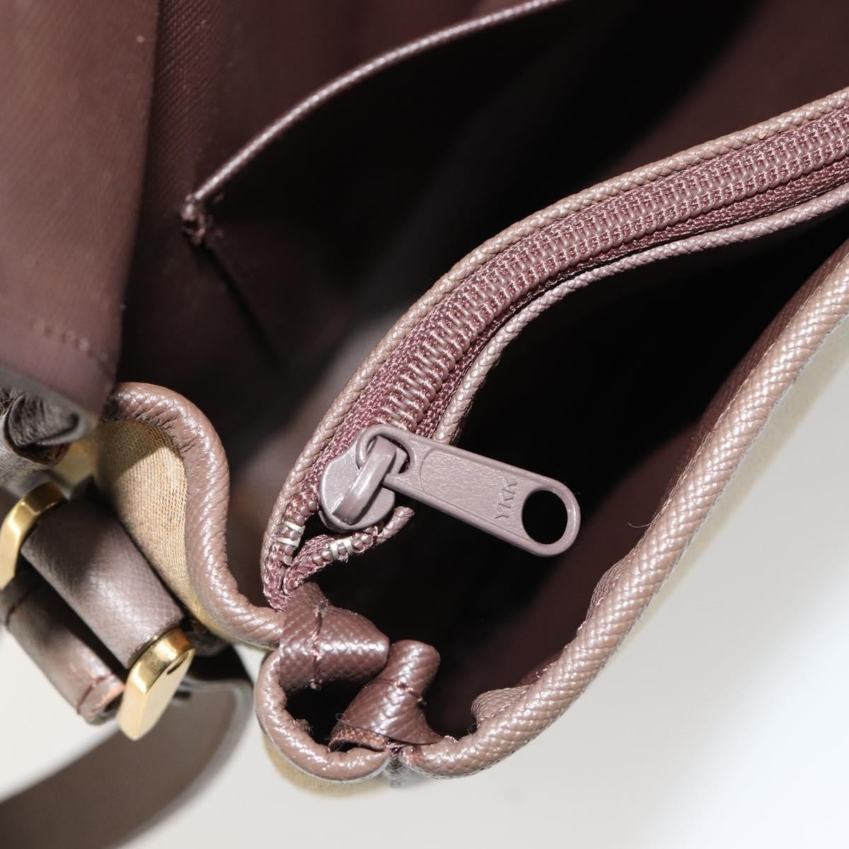 Burberry Nova Check Canvas and Leather, Brown, Canvas, Handbag