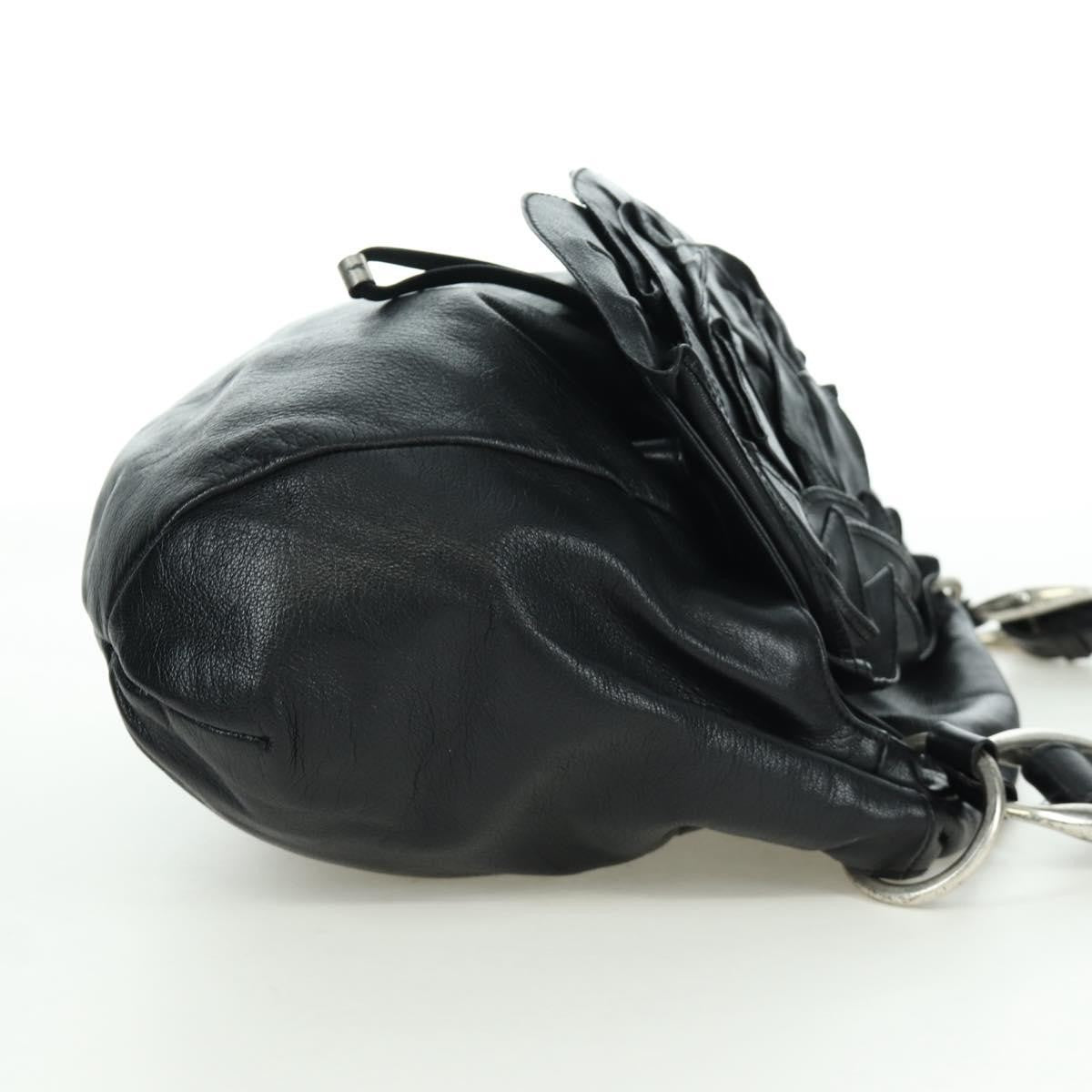 Saint Laurent Vintage Shoulder bag Leather, Black, Leather, Shoulder Bag