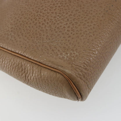 Christian Dior Vintage CD Logo Leather, Beige, Leather, Shoulder Bag