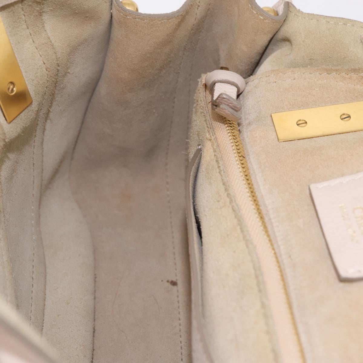 Chloe Hailey Leather, Beige, Leather, Handbag