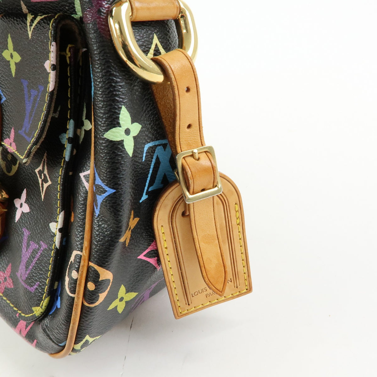 Louis Vuitton Lodge Monogram Multicolor, Black, Canvas, Handbag
