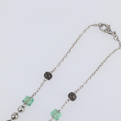 "Dolce & Gabbana Cross Pendant Metal with Crystals, Enamel and Faux Pearls", Silver, Metal, Necklace