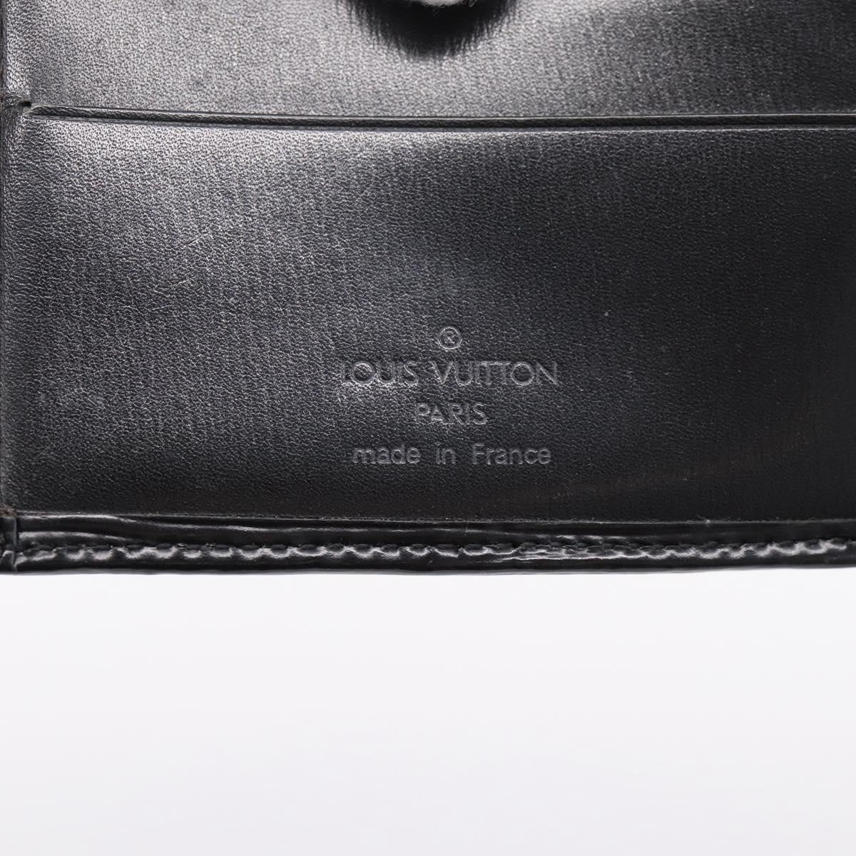 Louis Vuitton Marco Epi Leather, Black, Leather, Wallet
