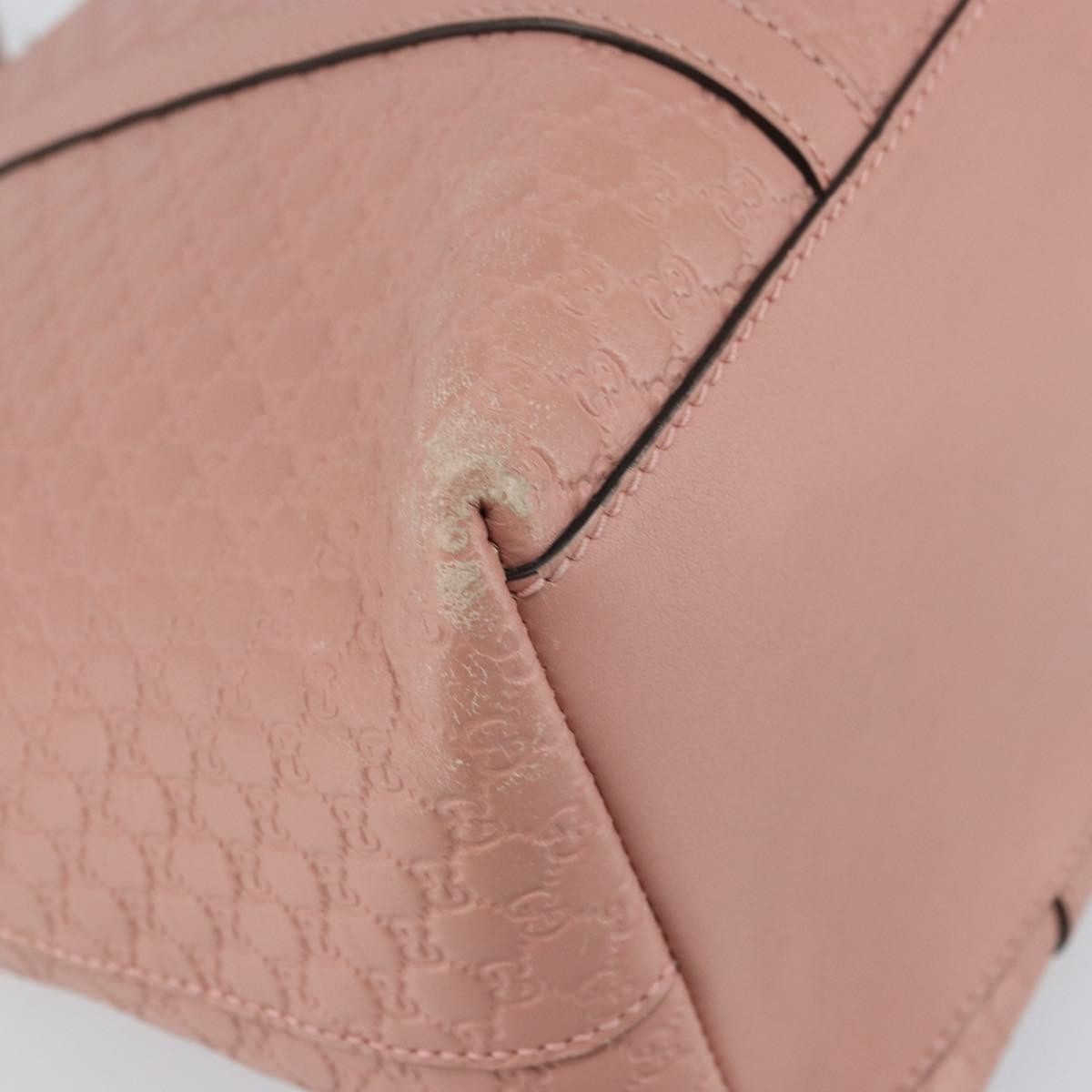 Gucci Britt Convertible Dome Satchel Microguccissima Leather, Pink, Leather, Tote Bag