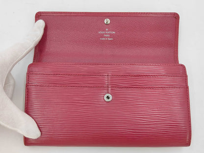 Louis Vuitton Sarah Epi Leather, Pink, Leather, Wallet