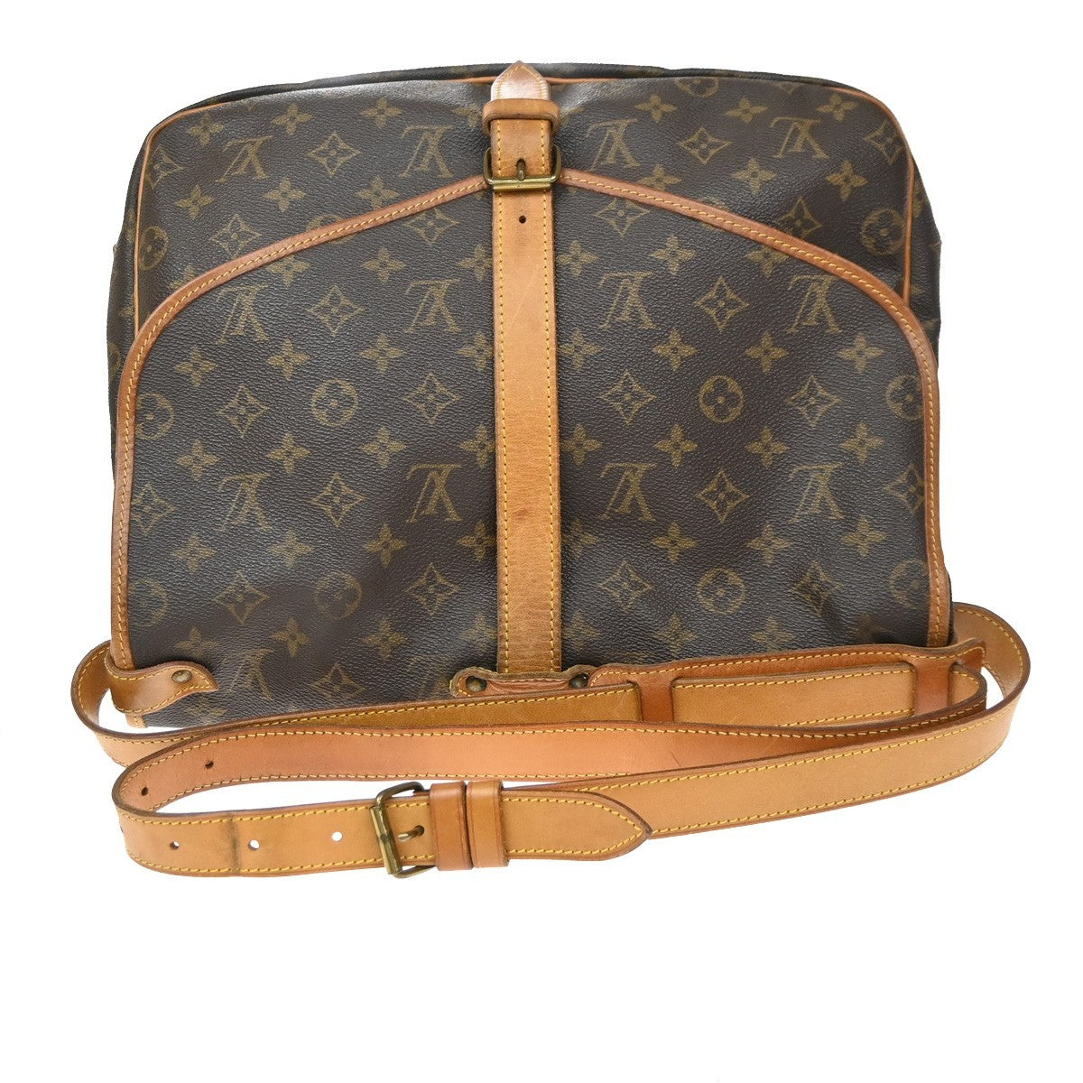Louis Vuitton Saumur Monogram, Brown, Canvas, Shoulder Bag