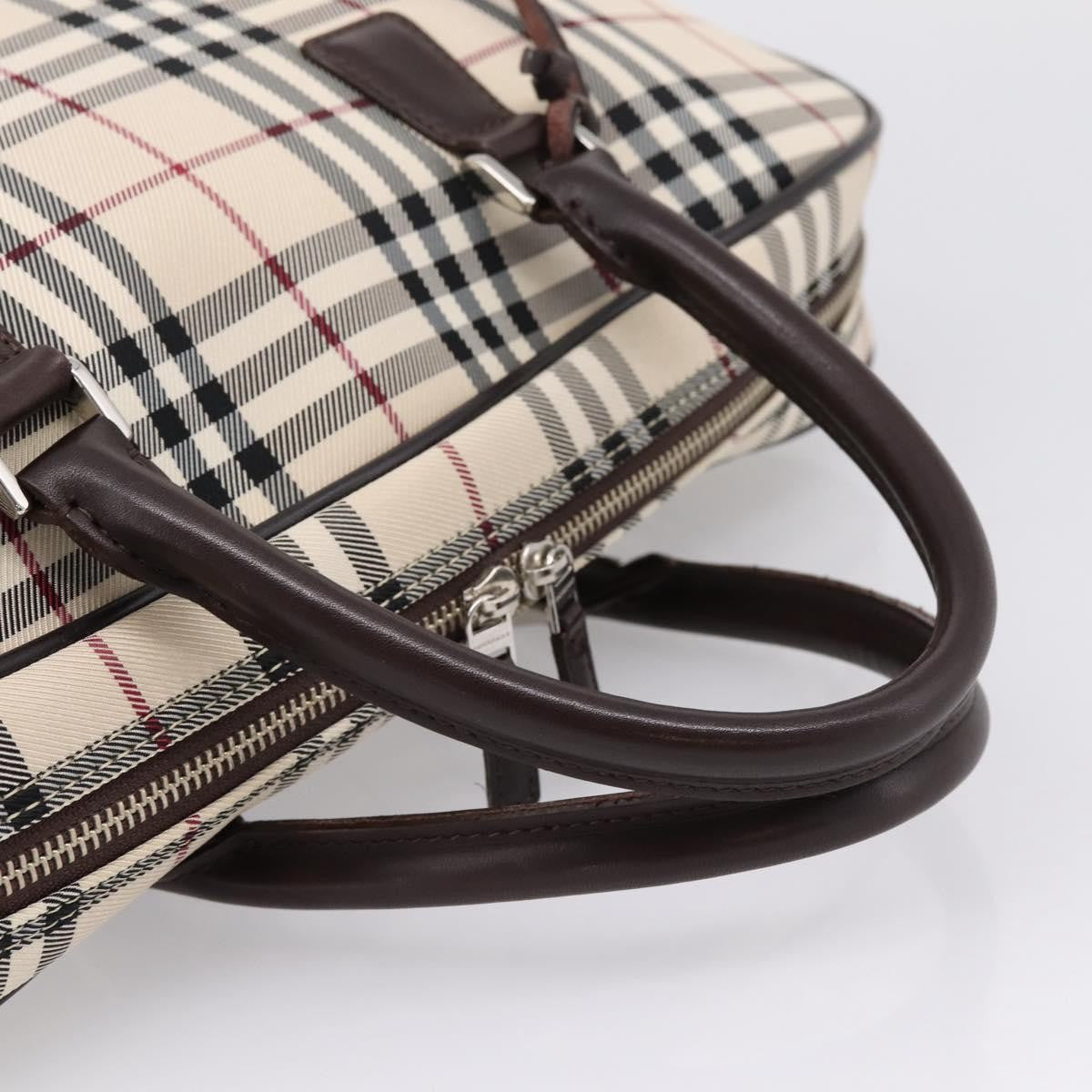 Burberry Boston Nova Check Canvas, Beige, Nylon, Handbag