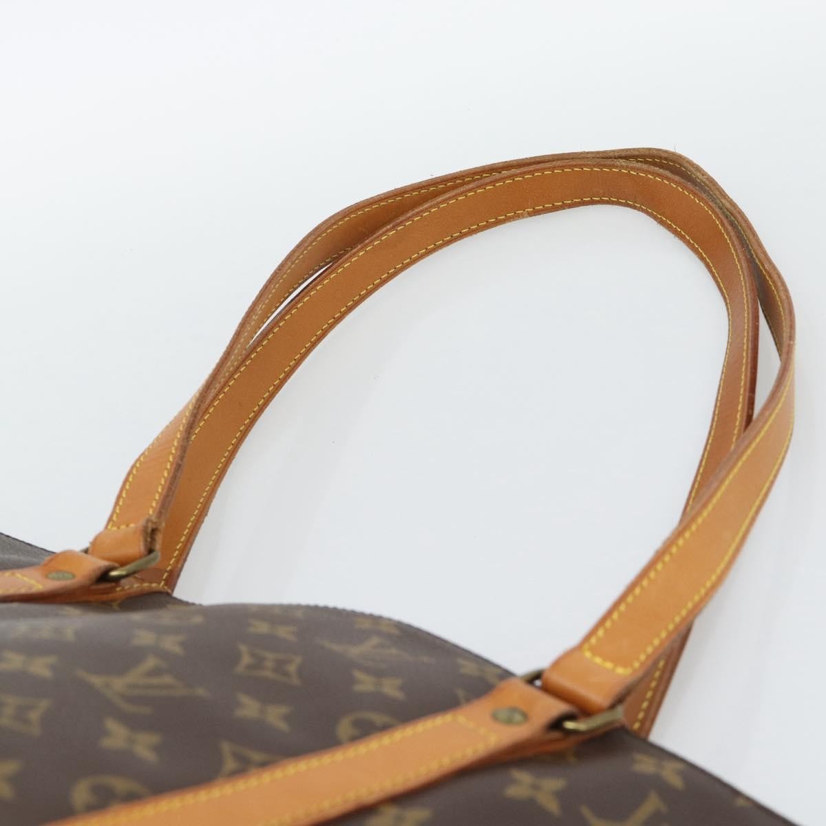 Louis Vuitton Shopping Sac Monogram Canvas, Brown, Canvas, Handbag