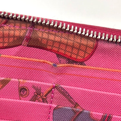 Hermes Azap Zip Around Epsom, Red, Leather, Wallet