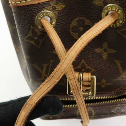 Louis Vuitton Vintage Montsouris Monogram Canvas, Brown, Canvas, Backpack