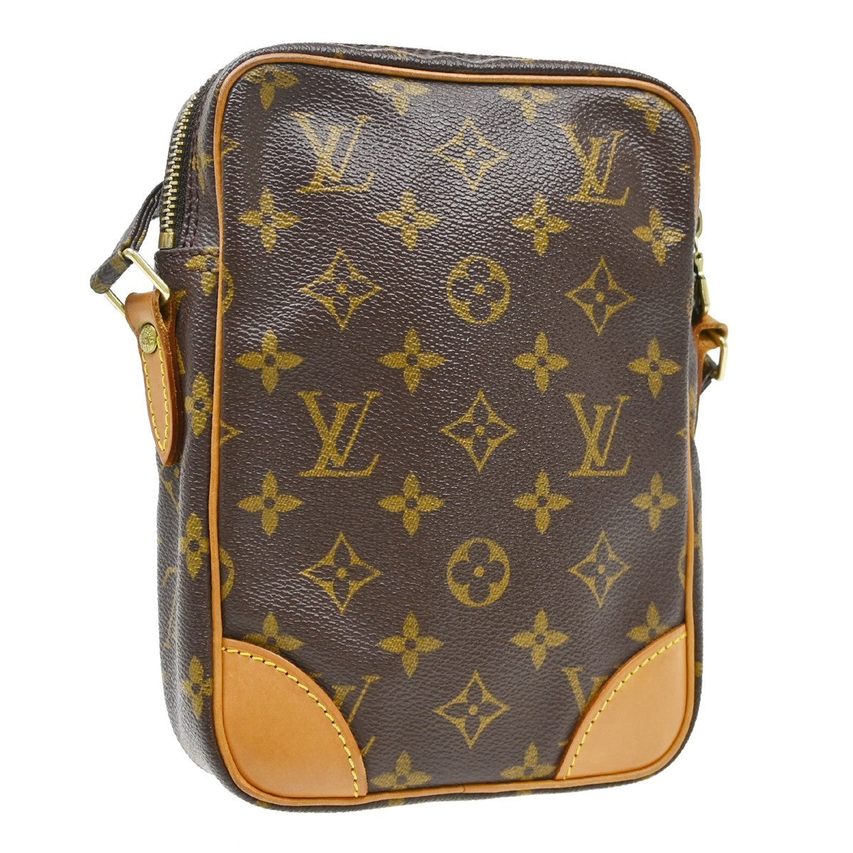 Louis Vuitton Danube Monogram, Brown, Canvas, Shoulder Bag