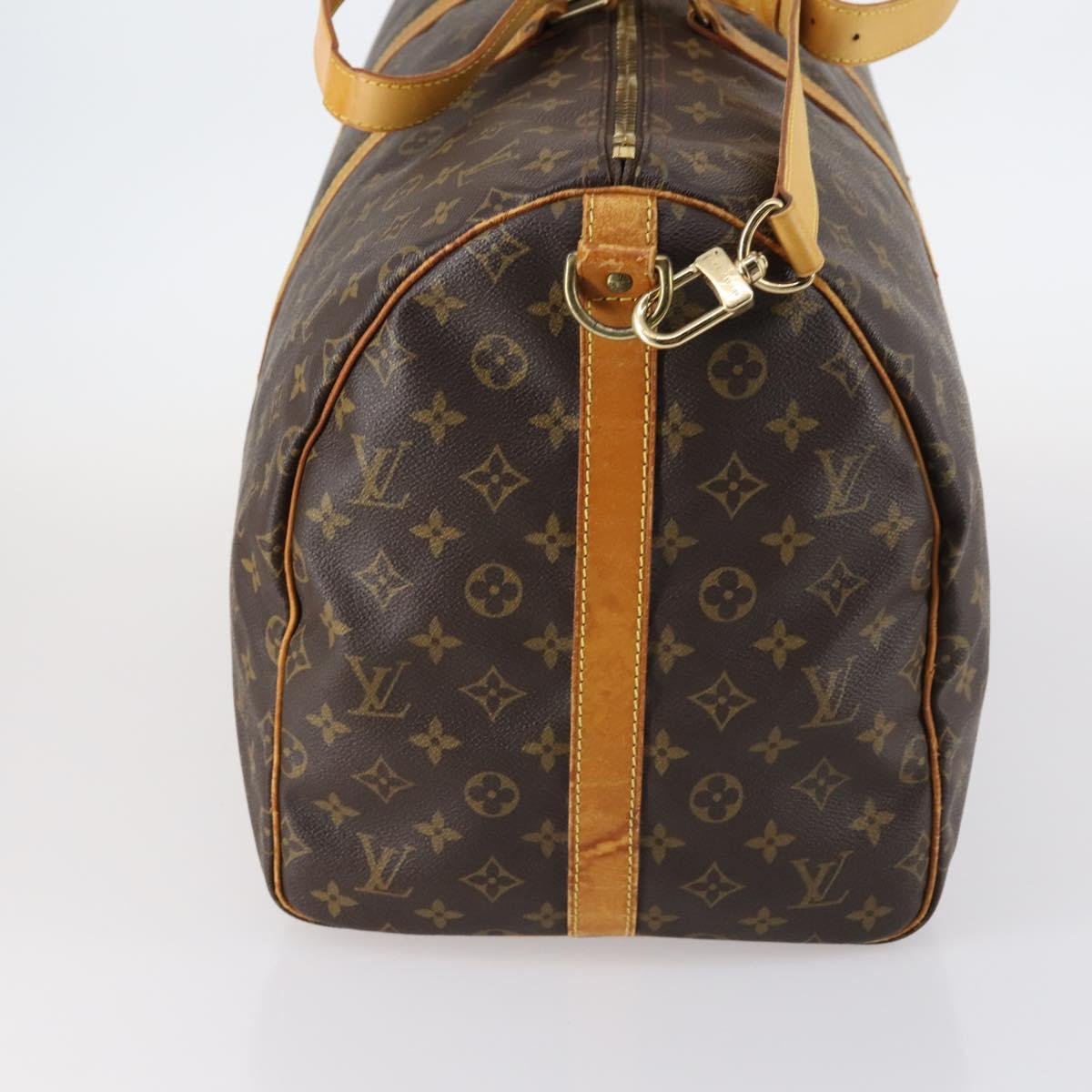 Louis Vuitton Keepall Bag Monogram Canvas, BROWN, CANVAS, Travel bag