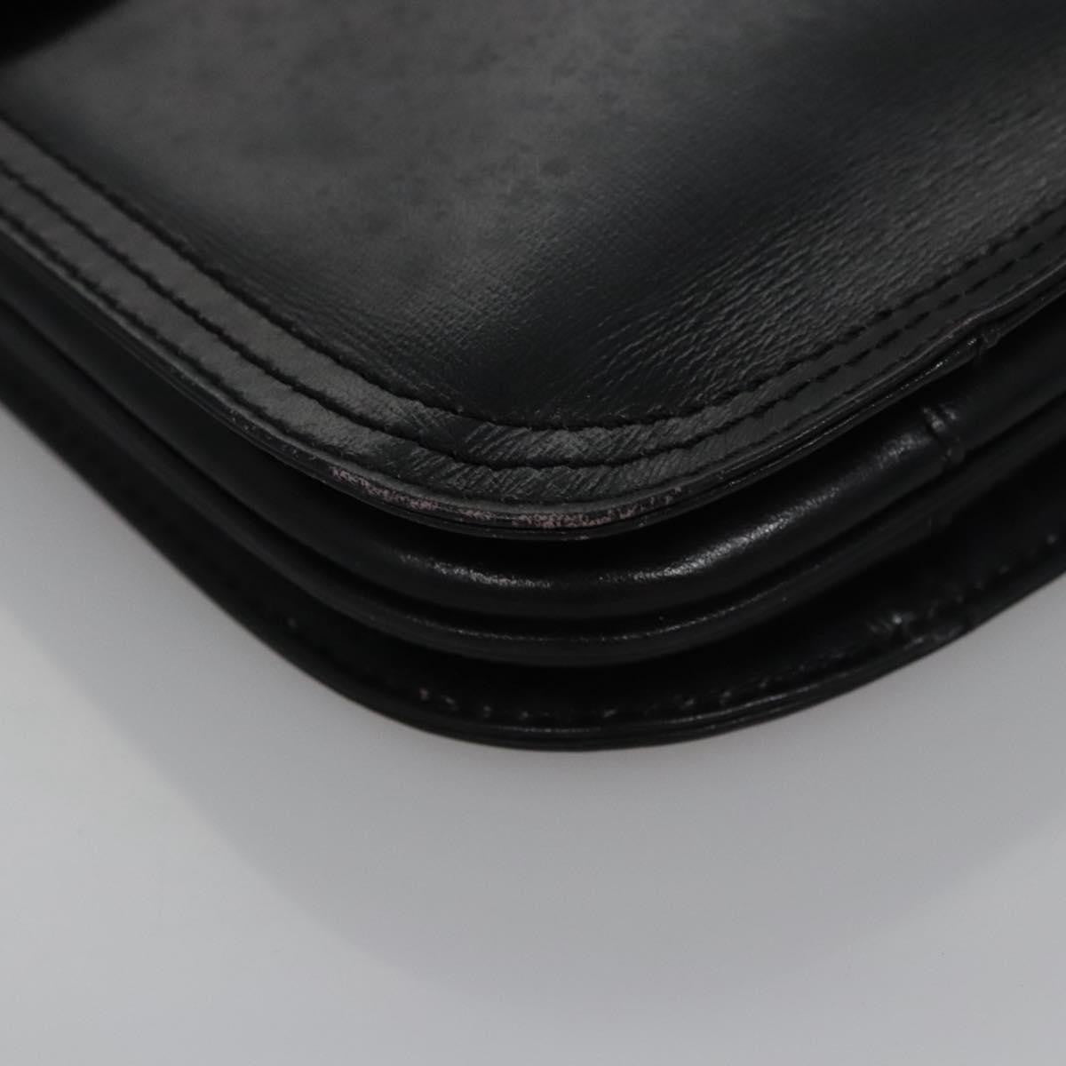 Saint Laurent Vintage Leather, Black, Leather, Handbag